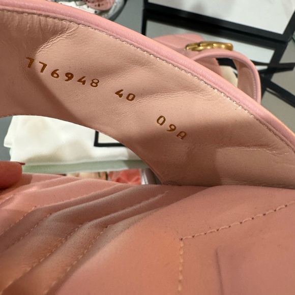 Double G Logo Leather Slides - Picture 12 of 14